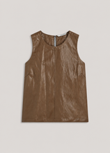 Load image into Gallery viewer, Summum Faux Leather Top
