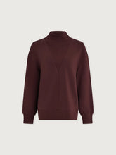 Load image into Gallery viewer, Varley Novi Longline Mock Neck Sweater in Deep Mahogany