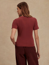 Load image into Gallery viewer, Varley Regina Fitted Tee in New Maroon