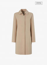 Load image into Gallery viewer, Cinzia Rocca Single Breast Overcoat with Shirt Collar in Sand