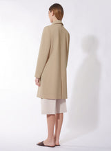 Load image into Gallery viewer, Cinzia Rocca Single Breast Overcoat with Shirt Collar in Sand