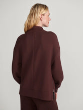 Load image into Gallery viewer, Varley Novi Longline Mock Neck Sweater in Deep Mahogany