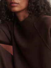 Load image into Gallery viewer, Varley Loxley Raglan Boyfriend Sweater in Coffee Bean