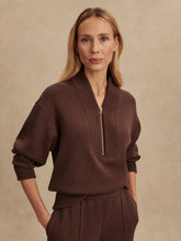 Load image into Gallery viewer, Varley Sally Half-Zip Sweat in Coffee Bean Marl