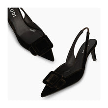 Load image into Gallery viewer, Lodi Nestor Sling Back in Choco Suede