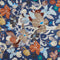 Load image into Gallery viewer, Codello Flower Printed Square Silk Scarf in Blue