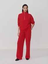 Load image into Gallery viewer, Varley Hawley Half Zip in Red Marl
