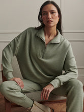 Load image into Gallery viewer, Varley Hawley Half-Zip Sweater in Shadow Marl