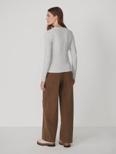 Load image into Gallery viewer, Varley Kesia Long Sleeve Henley Top in Light Grey