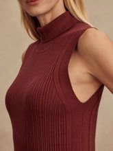 Load image into Gallery viewer, Varley Anastasia Rib Knit Tank in  New Maroon