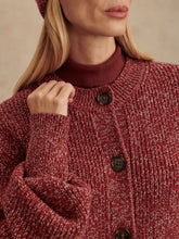 Load image into Gallery viewer, Varley Patricia Rib Cardigan in Red Flecked