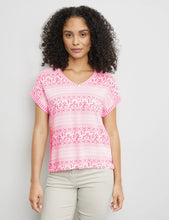 Load image into Gallery viewer, Gerry Weber Pattered Short Sleeve Top
