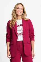 Load image into Gallery viewer, Pom Chloé Blazer in Burgundy Red