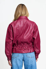Load image into Gallery viewer, Pom Jenna Jacket in Burgundy Red