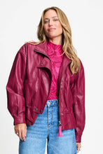 Load image into Gallery viewer, Pom Jenna Jacket in Burgundy Red