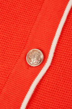 Load image into Gallery viewer, Gant Knitted Cotton Jacket in Orange Red