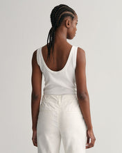 Load image into Gallery viewer, Gant Ribbed Tank Top in White
