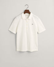 Load image into Gallery viewer, Gant Shield Piqué Polo Shirt in Eggshell
