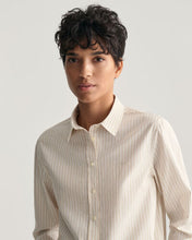 Load image into Gallery viewer, Gant Poplin Striped Shirt in Soft Oat
