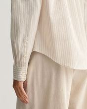 Load image into Gallery viewer, Gant Poplin Striped Shirt in Soft Oat
