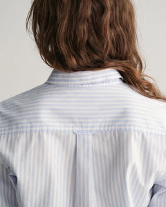 Gant Poplin Striped Shirt in Light Blue