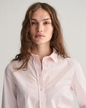 Load image into Gallery viewer, Gant Poplin Striped Shirt in Peachy Pink
