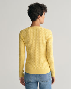 GANT Crew-Neck Sweater in Lemon