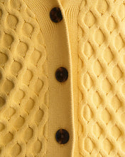 Load image into Gallery viewer, Gant Textured Knit Cardigan in Mustard
