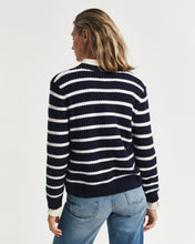 Load image into Gallery viewer, Gant Striped Cotton Knit Jacket