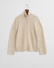 Load image into Gallery viewer, Gant Cable Cardigan in Seed Melange