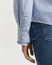 Load image into Gallery viewer, Gant Classic Oxford Frill Blouse in Light Blue