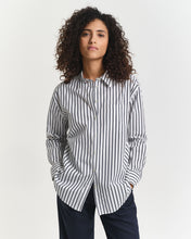 Load image into Gallery viewer, Gant Classic Striped Shirt in Evening Blue