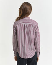 Load image into Gallery viewer, Gant Classic Striped Shirt in Plum Wine