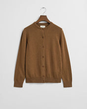 Load image into Gallery viewer, Gant Lambswool Cardigan in Cognac