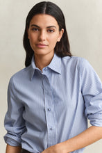 Load image into Gallery viewer, Gant Striped Yoke Detail Shirt in Misty Lavender