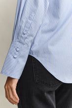 Load image into Gallery viewer, Gant Striped Yoke Detail Shirt in Misty Lavender
