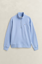 Load image into Gallery viewer, Gant Shiled Half-Zip Sweater in Misty Lavender