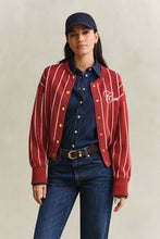 Load image into Gallery viewer, Gant Knitted Varsity Jacket in Warm Spice