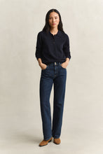 Load image into Gallery viewer, Gant Lambswool Rugger Sweater in Evening Blue