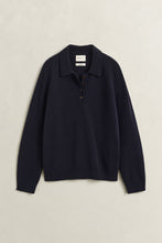 Load image into Gallery viewer, Gant Lambswool Rugger Sweater in Evening Blue