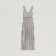 Load image into Gallery viewer, Fabiana Filippi Shiny Pleated Jersey Dress, Steel
