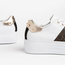 Load image into Gallery viewer, NeroGiardini White Trainers with Gold Studs