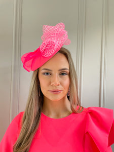 SALE-Carmen Melero Dress in Pink with Ruffles WAS €675 NOW €350