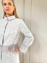 Load image into Gallery viewer, SALE Carmen Melero Silver Dress & Coat WAS €1020 Now €299 SIZE 8