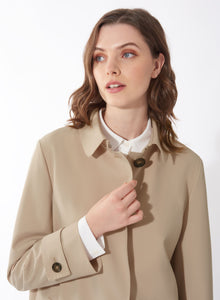 Cinzia Rocca Single Breast Overcoat with Shirt Collar