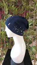 Load image into Gallery viewer, Eisabär Hat in Navy with Pearl embellishments
