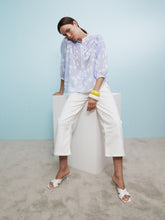 Load image into Gallery viewer, 00039 Italy Faviola Fancy Blouse inn Blue
