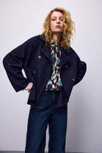 Load image into Gallery viewer, Summum Navy Pea Coat
