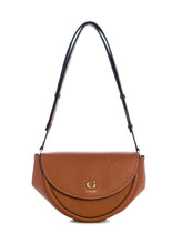 Load image into Gallery viewer, Guess Coleen Flap Crossbody Bag in Brown
