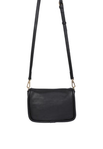 Abro Willow Leather Cross Body Bag in Black